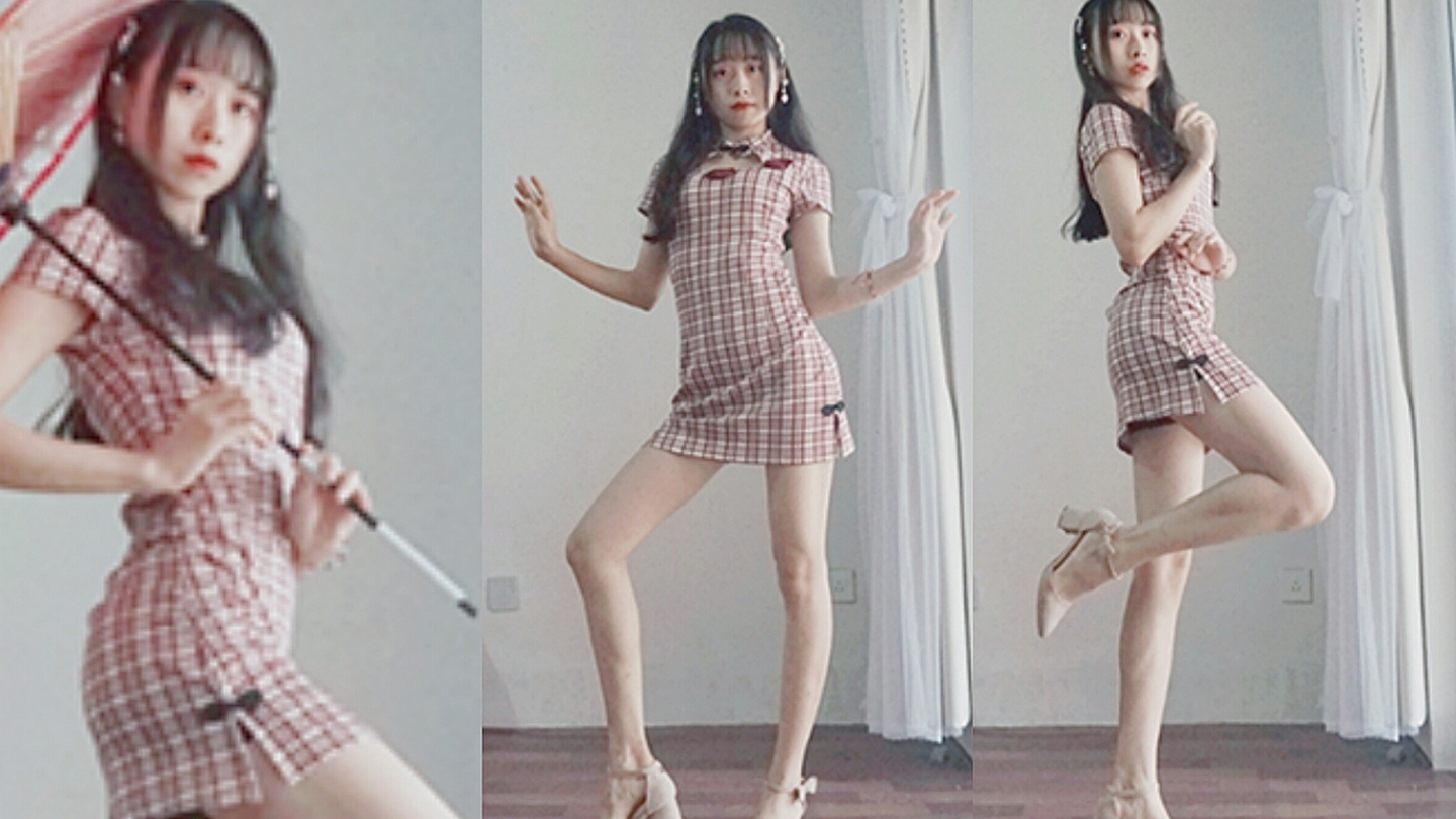 【圈锦】桃花笑~旗袍高跟初尝试~